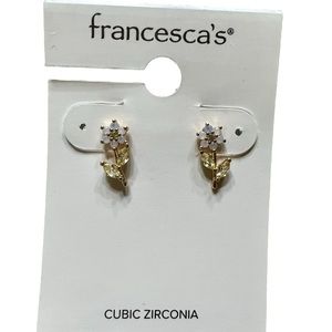 NWT. Francesca‘s cubic zirconia earrings
